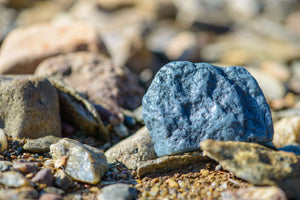 Natural Pebble Body and Hair Soap Hairstone Surrounded by Rocks